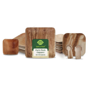 Areca Leaf Party Pack — Square Plates