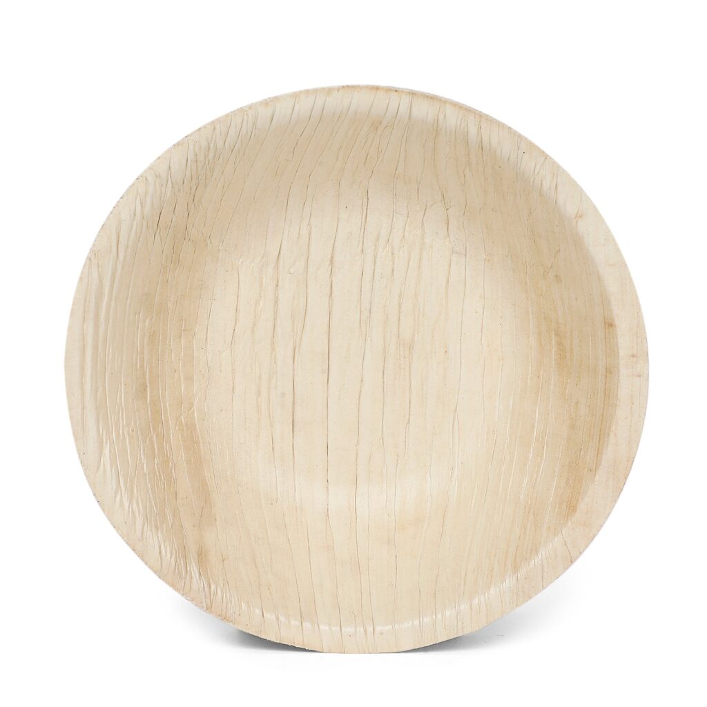 Organic areca leaf bowls for curries and sides
