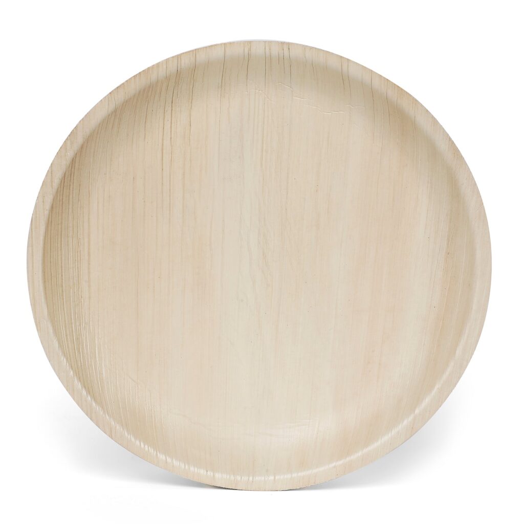 Organic areca leaf plates, round and square